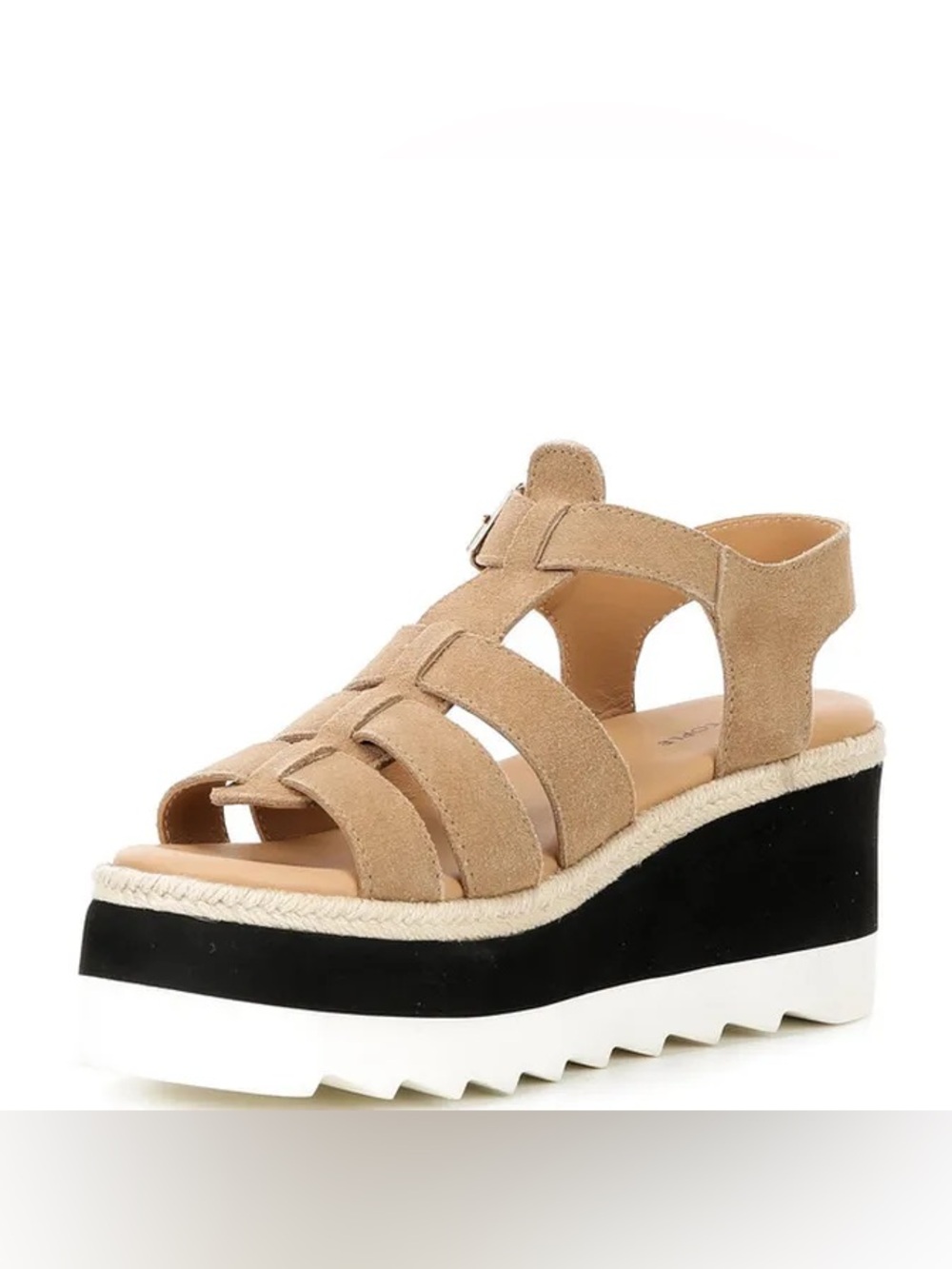 NWT Free People Movement Mykonos Suede Fisherman Platform Wedge Sandals Vachetta - Picture 11 of 11